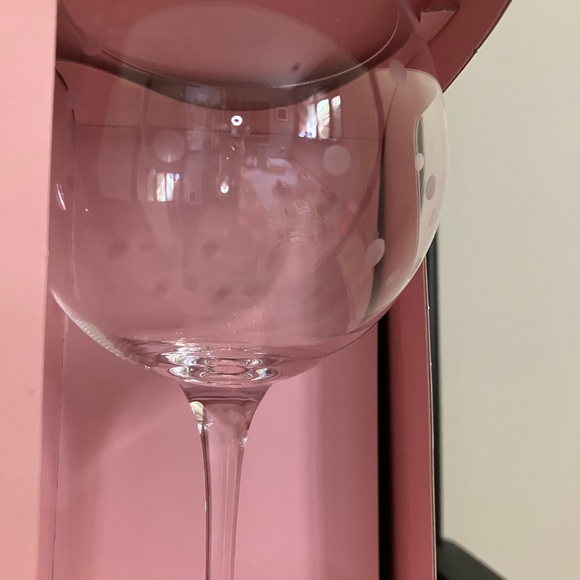 Kate Spade Pink Wine Glasses - Picture 2 of 3